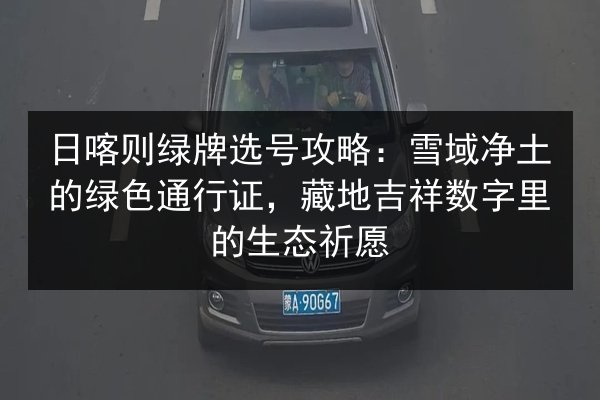 日喀则绿牌选号攻略:雪域净土的绿色通行证,藏地吉祥数字里的生态祈愿 第2张 日喀则绿牌选号攻略:雪域净土的绿色通行证,藏地吉祥数字里的生态祈愿 第2张
