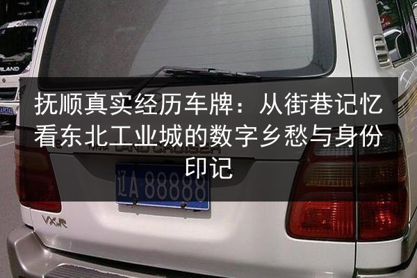 抚顺真实经历车牌:从街巷记忆看东北工业城的数字乡愁与身份印记 第3张 抚顺真实经历车牌:从街巷记忆看东北工业城的数字乡愁与身份印记 第3张