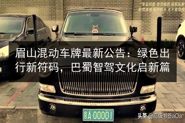 眉山混动车牌最新公告：绿色出行新符码，巴蜀智驾文化启新篇