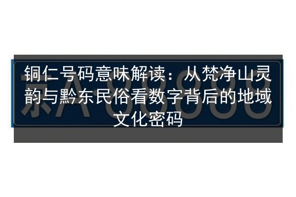 铜仁号码意味解读：从梵净山灵韵与黔东民俗看数字背后的地域文化密码 第1张