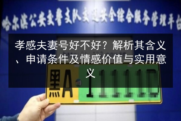 孝感夫妻号好不好？解析其含义、申请条件及情感价值与实用意义 第2张