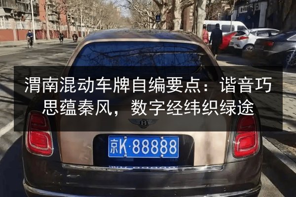 渭南混动车牌自编要点:谐音巧思蕴秦风,数字经纬织绿途 第2张 渭南混动车牌自编要点:谐音巧思蕴秦风,数字经纬织绿途 第2张