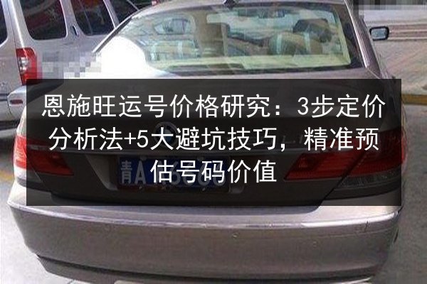 恩施旺运号价格研究：3步定价分析法+5大避坑技巧，精准预估号码价值