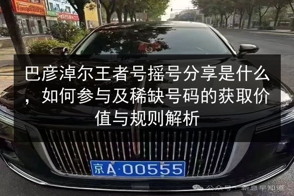 巴彦淖尔王者号摇号分享是什么，如何参与及稀缺号码的获取价值与规则解析