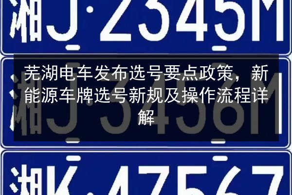 芜湖电车发布选号要点政策,新能源车牌选号新规及操作流程详解 第2张 芜湖电车发布选号要点政策,新能源车牌选号新规及操作流程详解 第2张