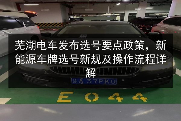 芜湖电车发布选号要点政策,新能源车牌选号新规及操作流程详解 第3张 芜湖电车发布选号要点政策,新能源车牌选号新规及操作流程详解 第3张