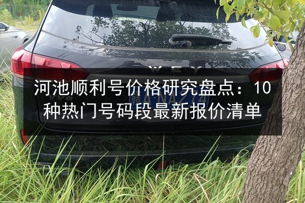 河池顺利号价格研究盘点：10种热门号码段最新报价清单 第2张