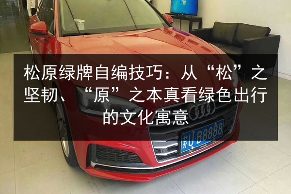 松原绿牌自编技巧：从“松”之坚韧、“原”之本真看绿色出行的文化寓意
