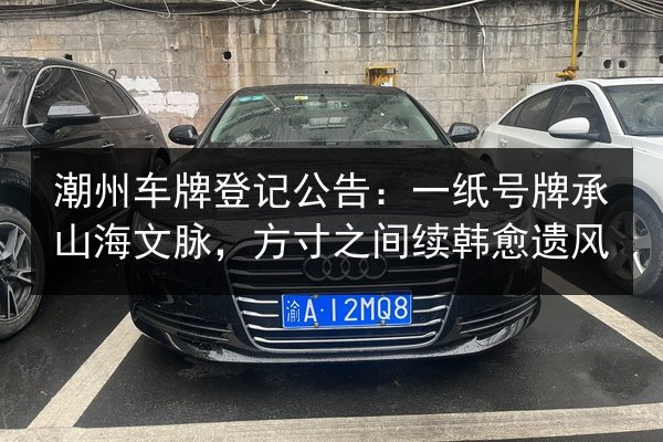 潮州车牌登记公告：一纸号牌承山海文脉，方寸之间续韩愈遗风