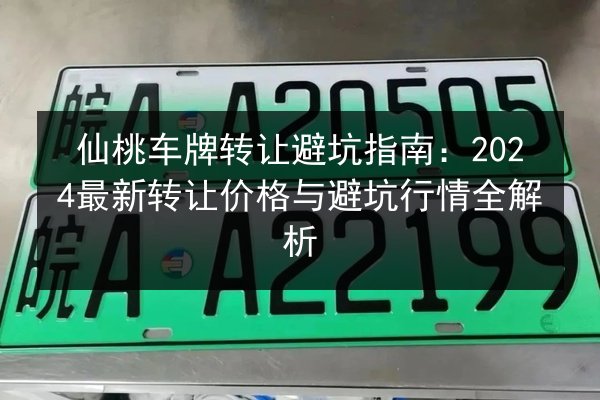 仙桃车牌转让避坑指南：2024最新转让价格与避坑行情全解析