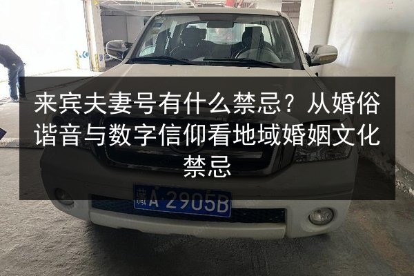 来宾夫妻号有什么禁忌？从婚俗谐音与数字信仰看地域婚姻文化禁忌