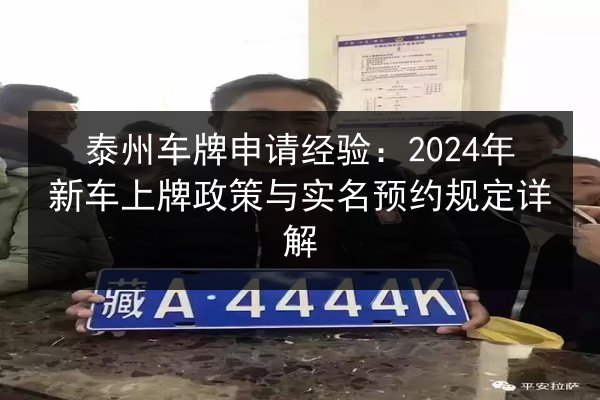 泰州车牌申请经验：2024年新车上牌政策与实名预约规定详解