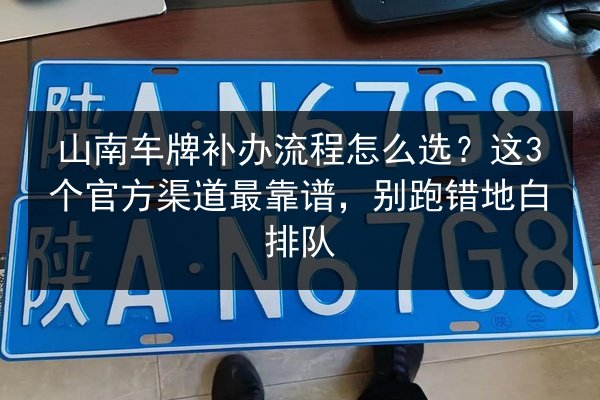 山南车牌补办流程怎么选？这3个官方渠道最靠谱，别跑错地白排队