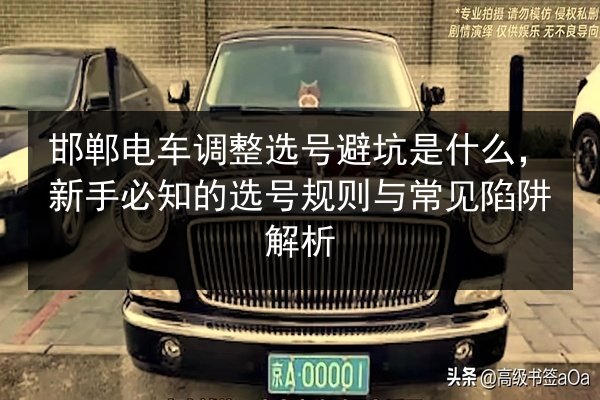 邯郸电车调整选号避坑是什么,新手必知的选号规则与常见陷阱解析 第2张 邯郸电车调整选号避坑是什么,新手必知的选号规则与常见陷阱解析 第2张