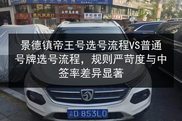 景德镇帝王号选号流程VS普通号牌选号流程，规则严苛度与中签率差异显著 第3张