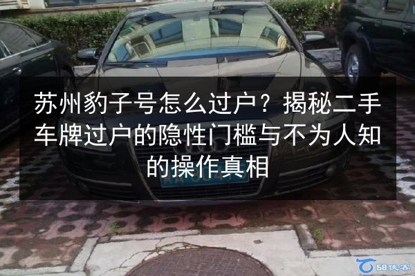苏州豹子号怎么过户？揭秘二手车牌过户的隐性门槛与不为人知的操作真相