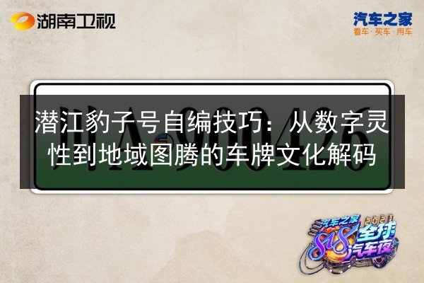 潜江豹子号自编技巧：从数字灵性到地域图腾的车牌文化解码