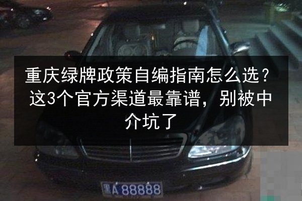 重庆绿牌政策自编指南怎么选？这3个官方渠道最靠谱，别被中介坑了