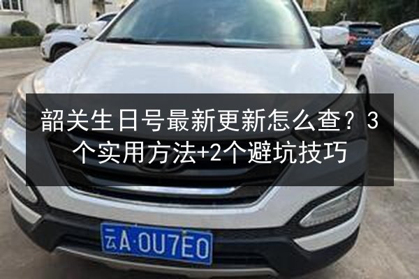 韶关生日号最新更新怎么查？3个实用方法+2个避坑技巧