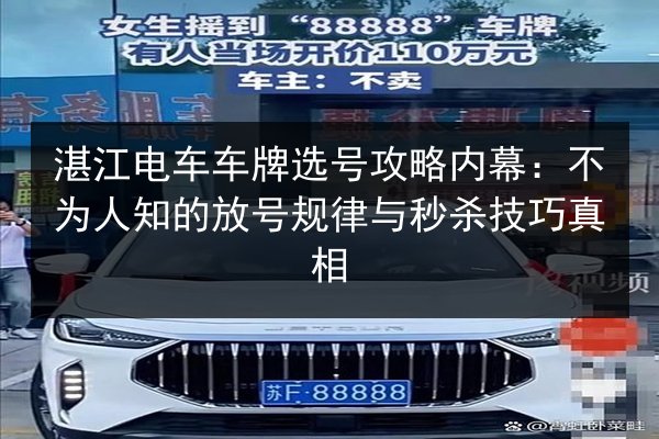 湛江电车车牌选号攻略内幕:不为人知的放号规律与秒杀技巧真相 第2张 湛江电车车牌选号攻略内幕:不为人知的放号规律与秒杀技巧真相 第2张