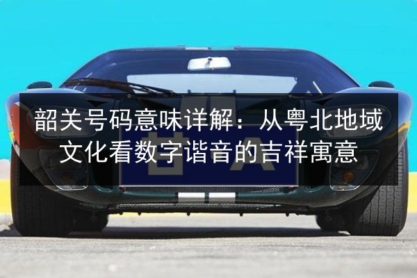 韶关号码意味详解：从粤北地域文化看数字谐音的吉祥寓意 第2张