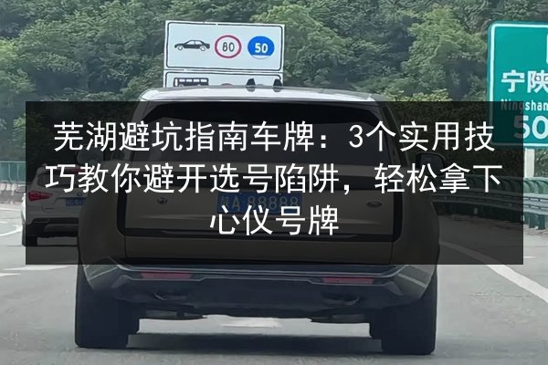 芜湖避坑指南车牌：3个实用技巧教你避开选号陷阱，轻松拿下心仪号牌