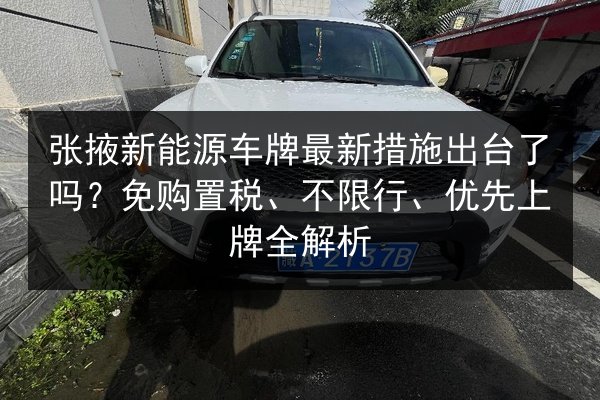 张掖新能源车牌最新措施出台了吗？免购置税、不限行、优先上牌全解析 第3张