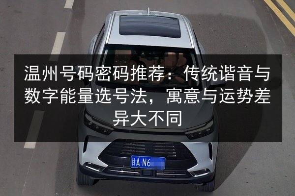 温州号码密码推荐：传统谐音与数字能量选号法，寓意与运势差异大不同 第2张