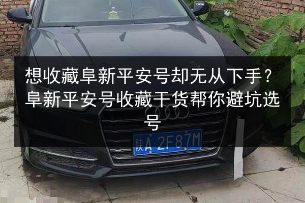 想收藏阜新平安号却无从下手？阜新平安号收藏干货帮你避坑选号 第3张