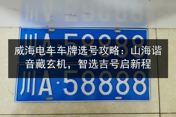 威海电车车牌选号攻略：山海谐音藏玄机，智选吉号启新程 第2张