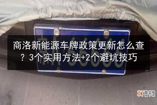 商洛新能源车牌政策更新怎么查？3个实用方法+2个避坑技巧
