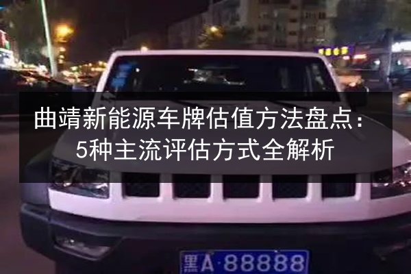 曲靖新能源车牌估值方法盘点:5种主流评估方式全解析 第2张 曲靖新能源车牌估值方法盘点:5种主流评估方式全解析 第2张