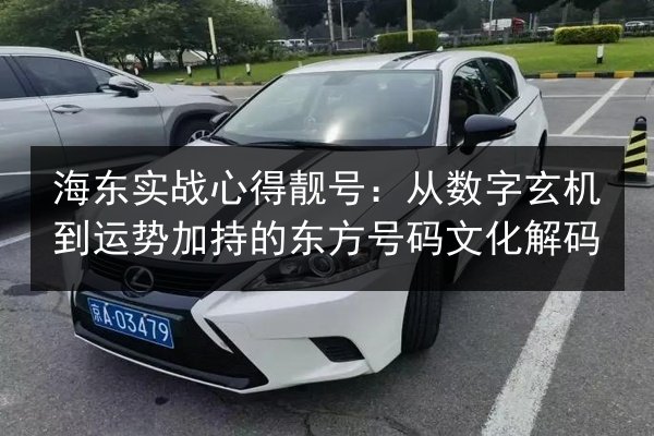 海东实战心得靓号：从数字玄机到运势加持的东方号码文化解码