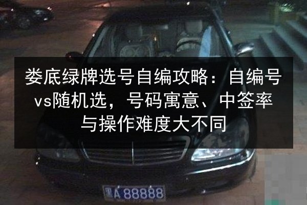 娄底绿牌选号自编攻略：自编号vs随机选，号码寓意、中签率与操作难度大不同 第3张