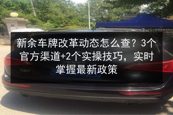新余车牌改革动态怎么查？3个官方渠道+2个实操技巧，实时掌握最新政策