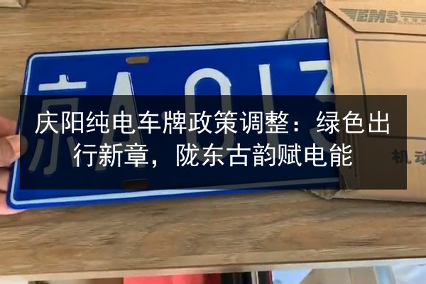庆阳纯电车牌政策调整:绿色出行新章,陇东古韵赋电能 第2张 庆阳纯电车牌政策调整:绿色出行新章,陇东古韵赋电能 第2张