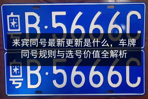 来宾同号最新更新是什么,车牌同号规则与选号价值全解析 第2张 来宾同号最新更新是什么,车牌同号规则与选号价值全解析 第2张