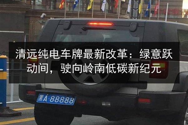 清远纯电车牌最新改革：绿意跃动间，驶向岭南低碳新纪元