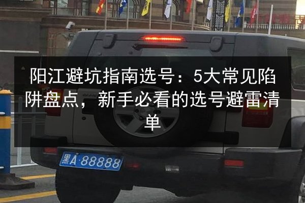 阳江避坑指南选号:5大常见陷阱盘点,新手必看的选号避雷清单 第2张 阳江避坑指南选号:5大常见陷阱盘点,新手必看的选号避雷清单 第2张