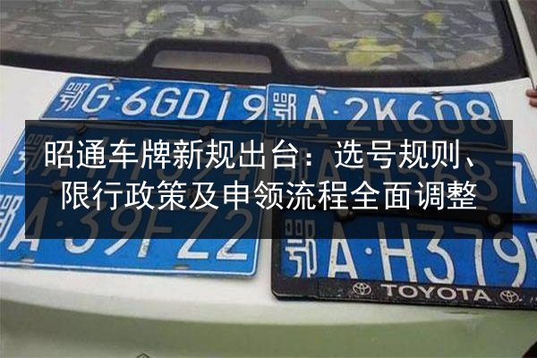 昭通车牌新规出台:选号规则、限行政策及申领流程全面调整 第2张 昭通车牌新规出台:选号规则、限行政策及申领流程全面调整 第2张