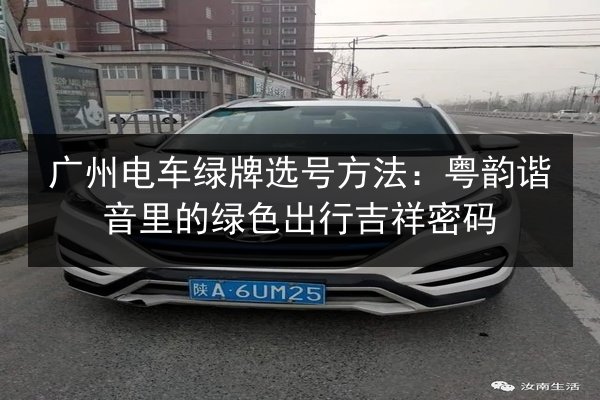 广州电车绿牌选号方法:粤韵谐音里的绿色出行吉祥密码 第2张 广州电车绿牌选号方法:粤韵谐音里的绿色出行吉祥密码 第2张