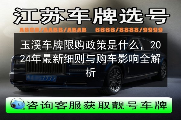 玉溪车牌限购政策是什么,2024年最新细则与购车影响全解析 第2张 玉溪车牌限购政策是什么,2024年最新细则与购车影响全解析 第2张