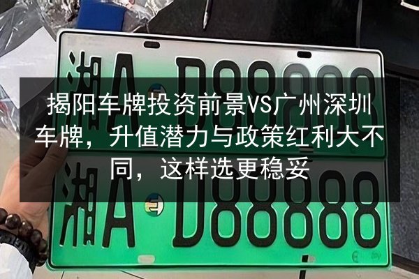 揭阳车牌投资前景VS广州深圳车牌,升值潜力与政策红利大不同,这样选更稳妥 第2张 揭阳车牌投资前景VS广州深圳车牌,升值潜力与政策红利大不同,这样选更稳妥 第2张
