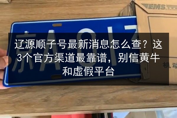 辽源顺子号最新消息怎么查?这3个官方渠道最靠谱,别信黄牛和虚假平台 第3张 辽源顺子号最新消息怎么查?这3个官方渠道最靠谱,别信黄牛和虚假平台 第3张