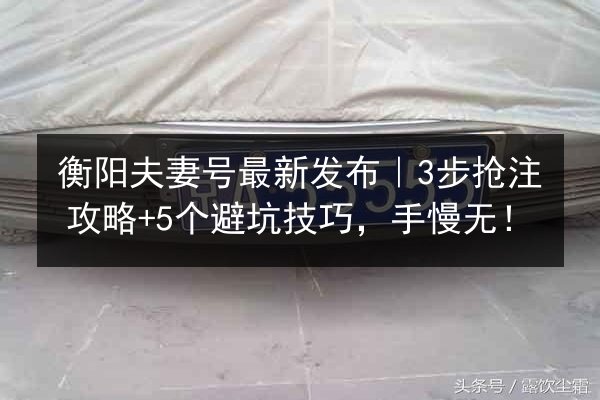 衡阳夫妻号最新发布|3步抢注攻略+5个避坑技巧,手慢无! 第2张 衡阳夫妻号最新发布|3步抢注攻略+5个避坑技巧,手慢无! 第2张