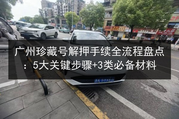 广州珍藏号解押手续全流程盘点：5大关键步骤+3类必备材料 第2张