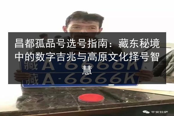 昌都孤品号选号指南：藏东秘境中的数字吉兆与高原文化择号智慧 第2张