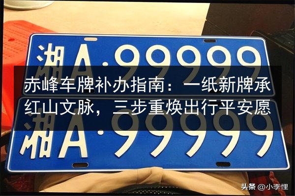 赤峰车牌补办指南:一纸新牌承红山文脉,三步重焕出行平安愿 第2张 赤峰车牌补办指南:一纸新牌承红山文脉,三步重焕出行平安愿 第2张