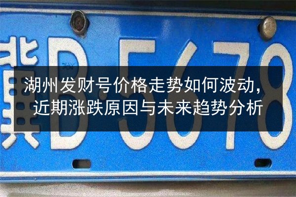 湖州发财号价格走势如何波动，近期涨跌原因与未来趋势分析