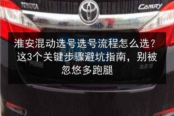 淮安混动选号选号流程怎么选?这3个关键步骤避坑指南,别被忽悠多跑腿 第3张 淮安混动选号选号流程怎么选?这3个关键步骤避坑指南,别被忽悠多跑腿 第3张